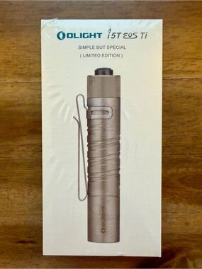 Olight i5T EOS Ti Titanium Limited Edition AA EDC Flashlight NEW Factory Sealed